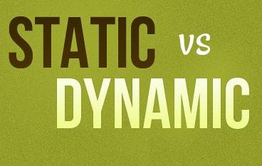 difference between static and dynamic website